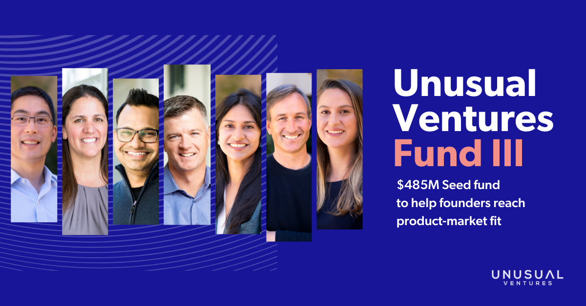 Announcing 485M Unusual Ventures Fund III
